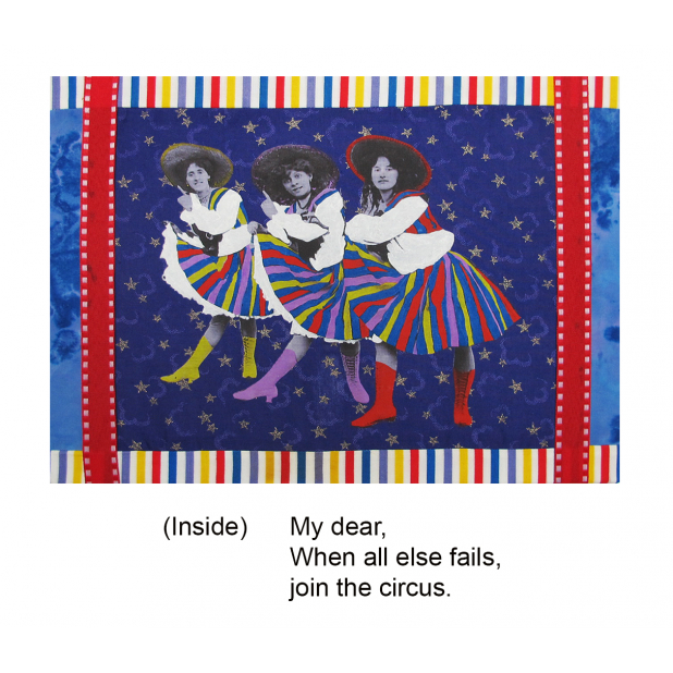 Circus card - 3 Dixie girls