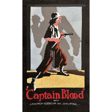 Fabric collage based on a vintage movie poster.  Some 3D elements.  Original siz