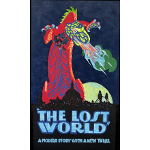 Fabric collage based on a vintage movie poster.  Some 3D elements.  Original siz