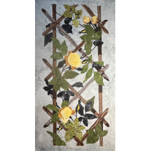 Fabric collages - based on Italian inlaid marble