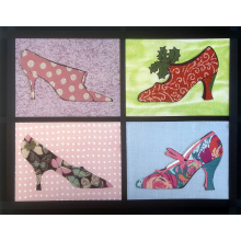 Fabric collages - Warhol illustrations